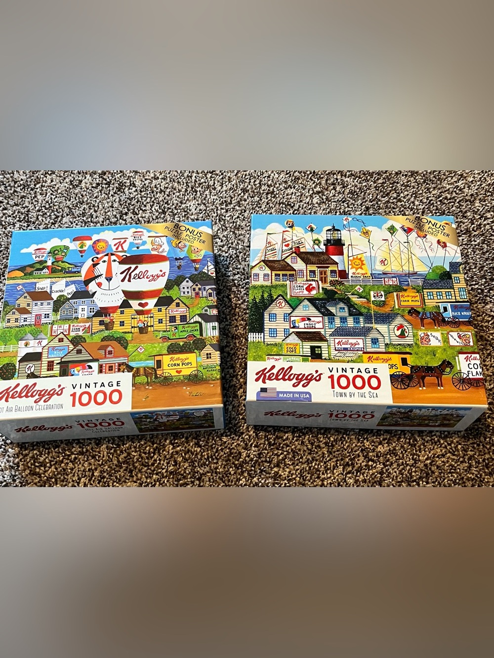 Set of 2 Kellogg’s 1000-Piece Puzzles